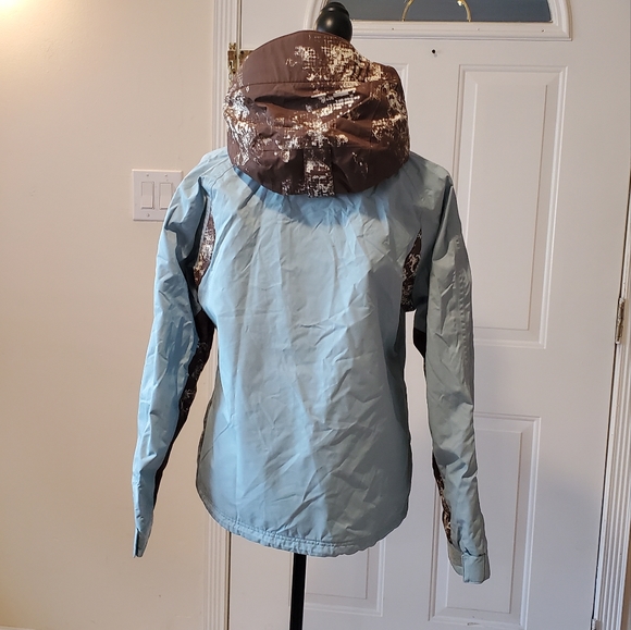 NILS Ski Insulated Women's Jacket Teal Green Detachable Hood M - Picture 4 of 16